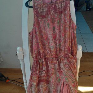 XL New York & Company floral dress w/ leg slit